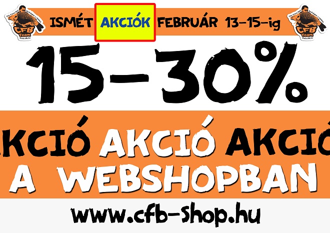 Ismét AKCIÓ a webshopban!